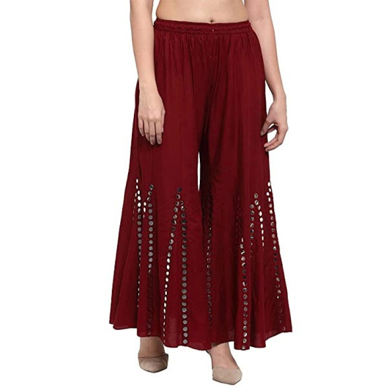 Women's Art Work Rayon Sitara Palazzo